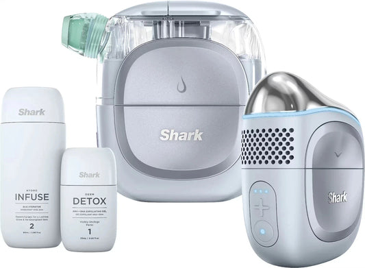 Shark - FacialPro Glow At Home Hydro-Powered Facial System - Blue