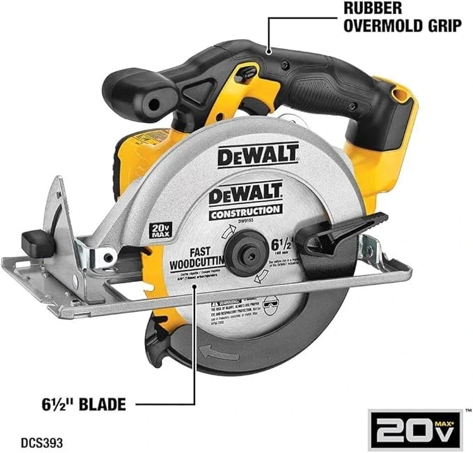 DEWALT 20V MAX 5-Tool Cordless Combo Kit w/Drill, Impact Driver & Saw DCK551D1M1