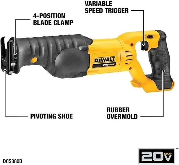 DEWALT 20V MAX 5-Tool Cordless Combo Kit w/Drill, Impact Driver & Saw DCK551D1M1