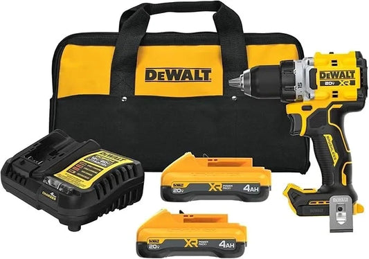 DEWALT 20V MAX XR 1/2 Brushles Drill Driver Kit with Batteries&Charger DCD801QQ2